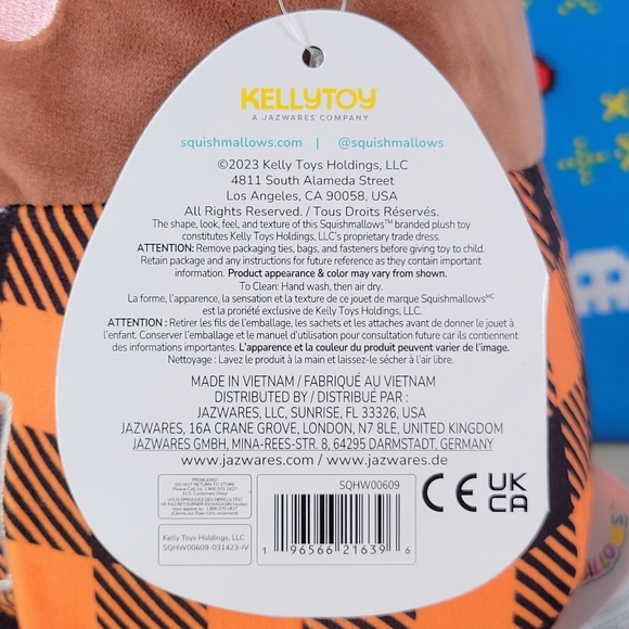 Squishmallow Omar the Bear 7" UltraSoft Stuffed Animal Toy Plush NWT - Picture 6 of 6